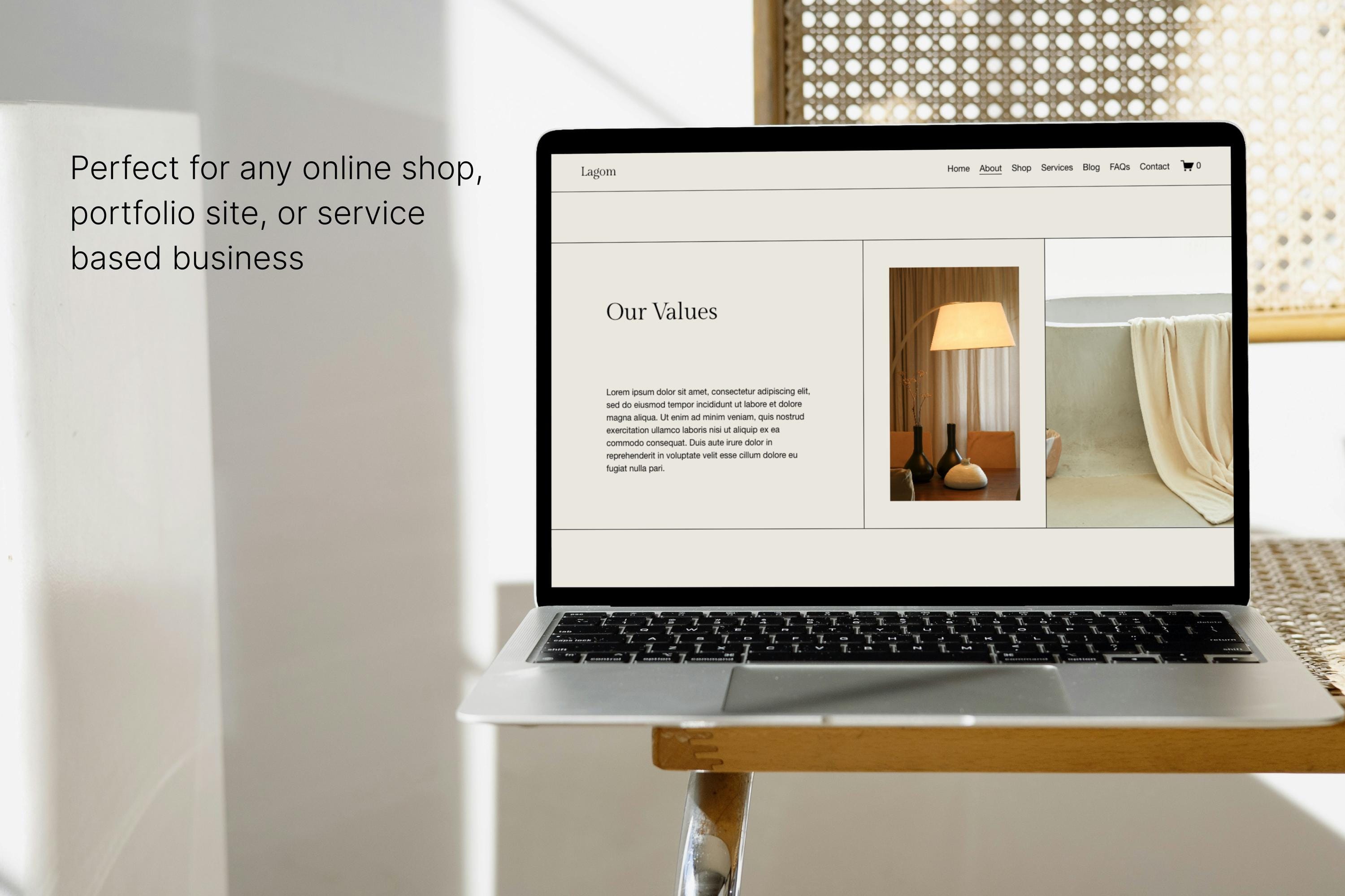 Squarespace Website Template for E-commerce or Services - Etsy Canada