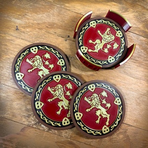 House Lannister 3D Printed Novelty Coasters Sets