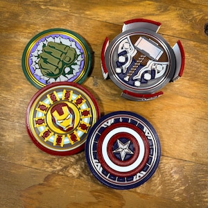 Earths Mightiest Heroes 3D Printed Novelty Coaster Sets