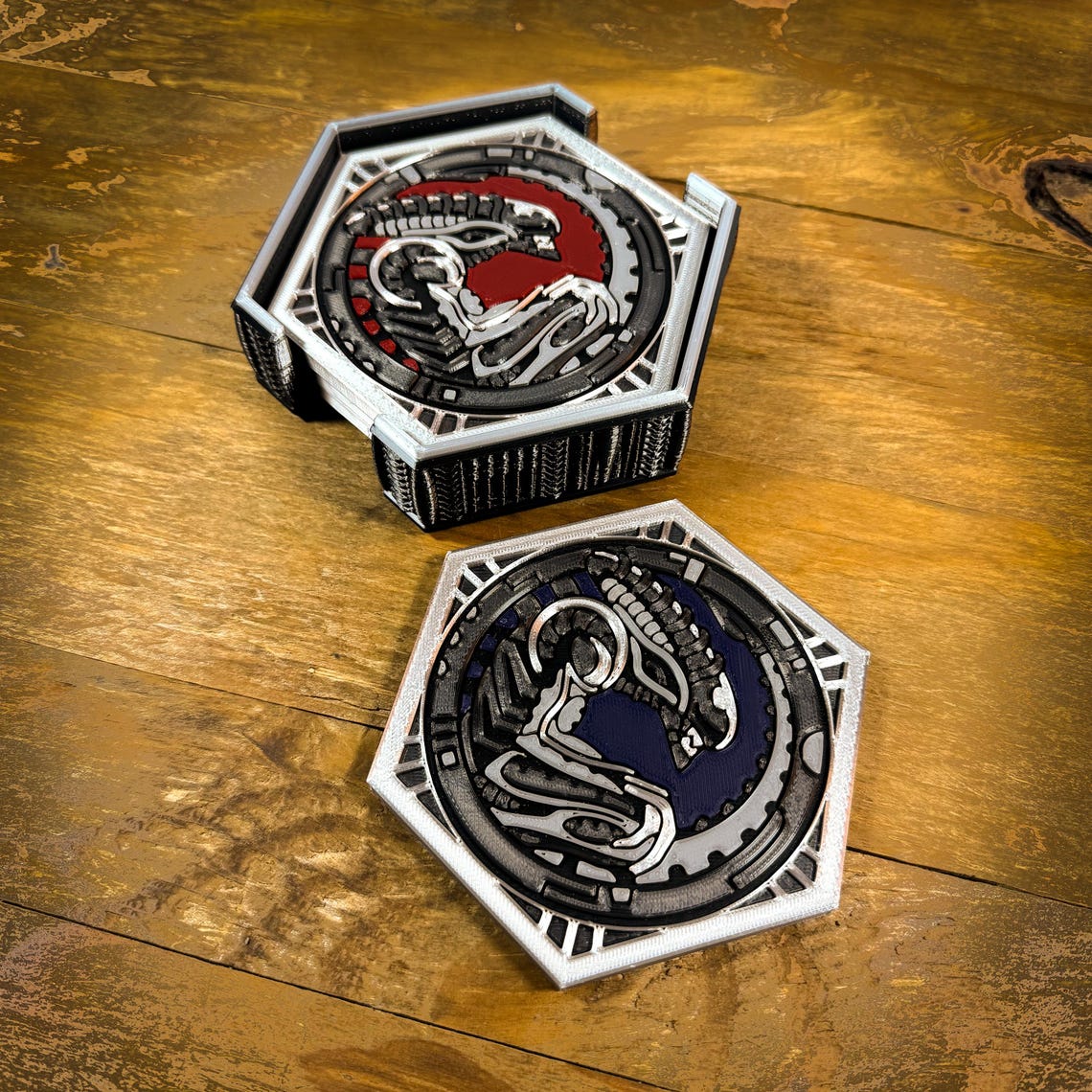 Alien Xenomorph 3D Printed Novelty Coaster Sets - Etsy