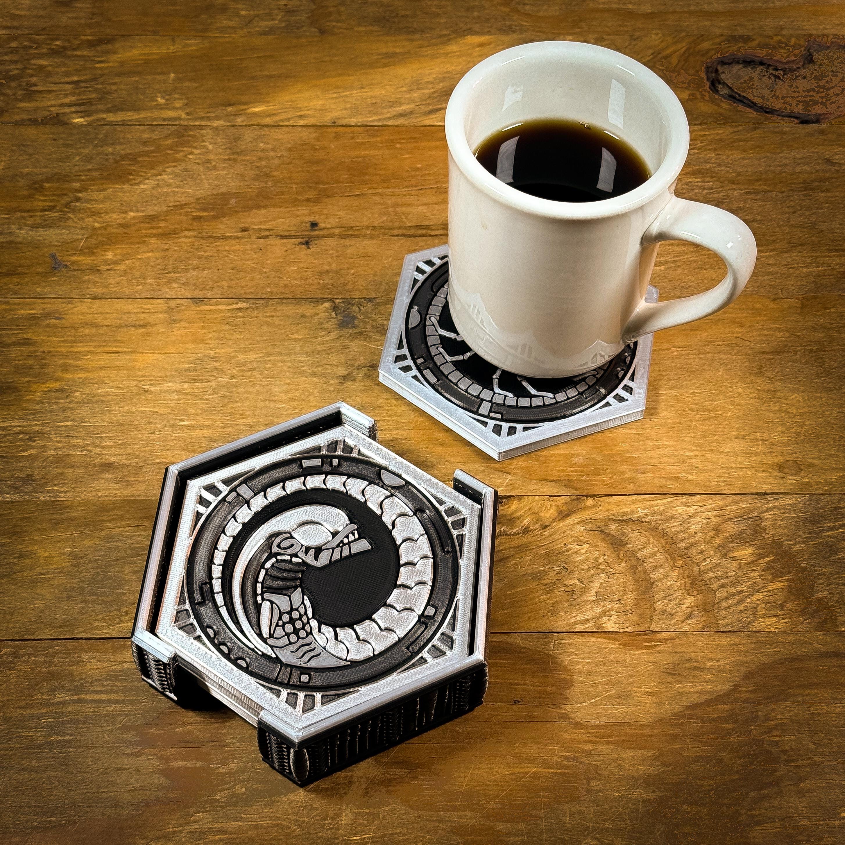 Alien Metamorphosis 3D Printed Novelty Coaster Sets - Etsy