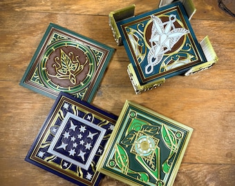 Kingdoms of Elves 3D Printed Novelty Coasters Sets