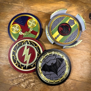 Legendary Knights of Justice 3D Printed Novelty Coaster Sets