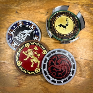 Iron Throne 3D Printed Novelty Coasters Sets