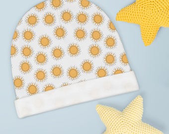 Sun Pattern Baby Beanie