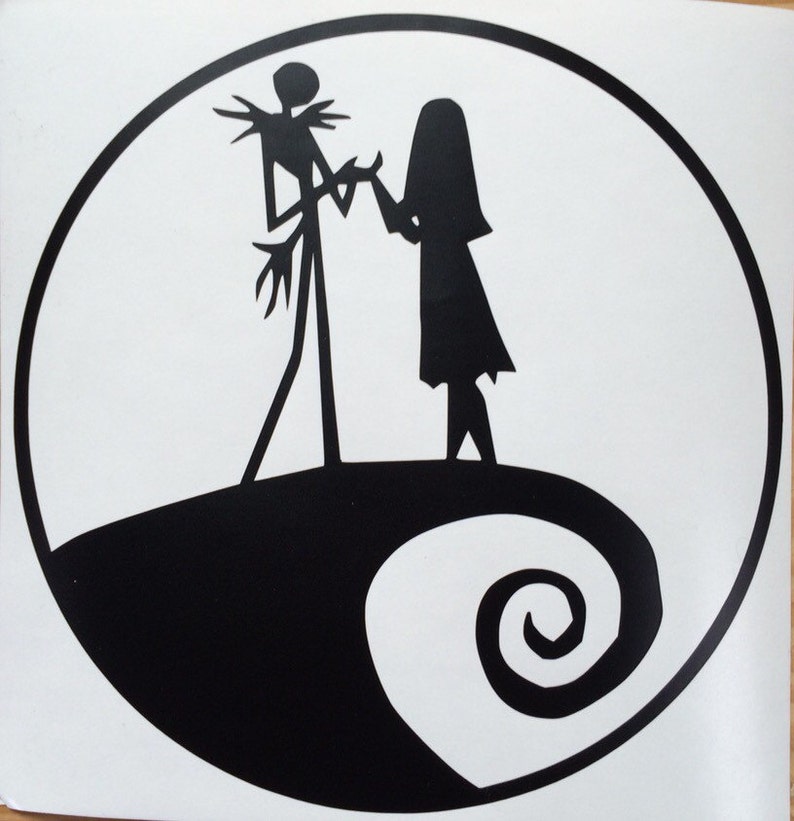 Jack and Sally Nightmare Before Christmas inspired vinyl | Etsy