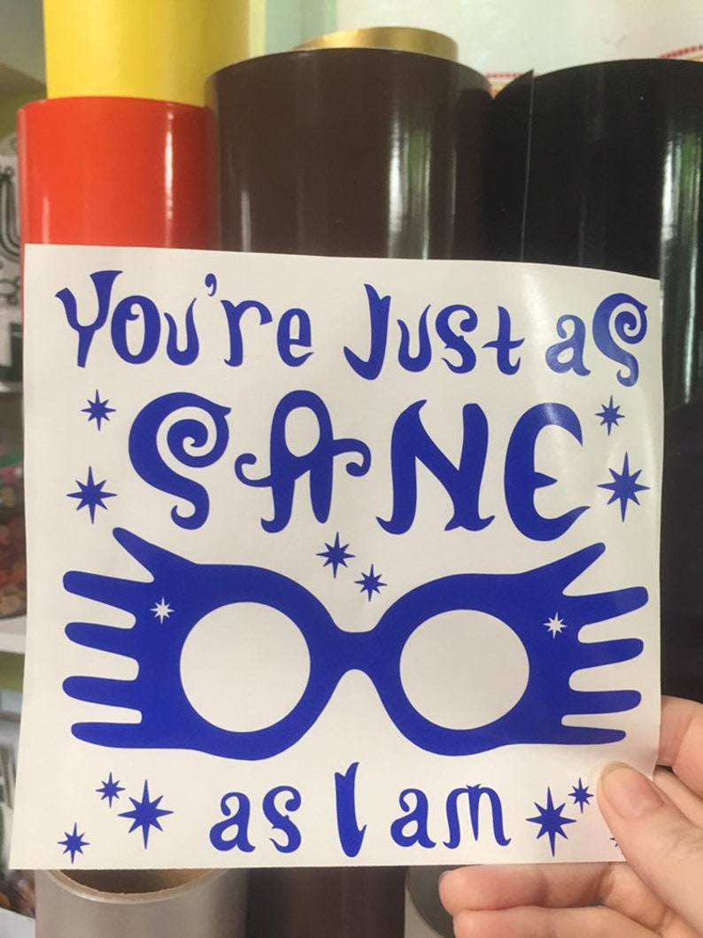 Luna Lovegood Harry Potter inspired vinyl sticker decal car Etsy