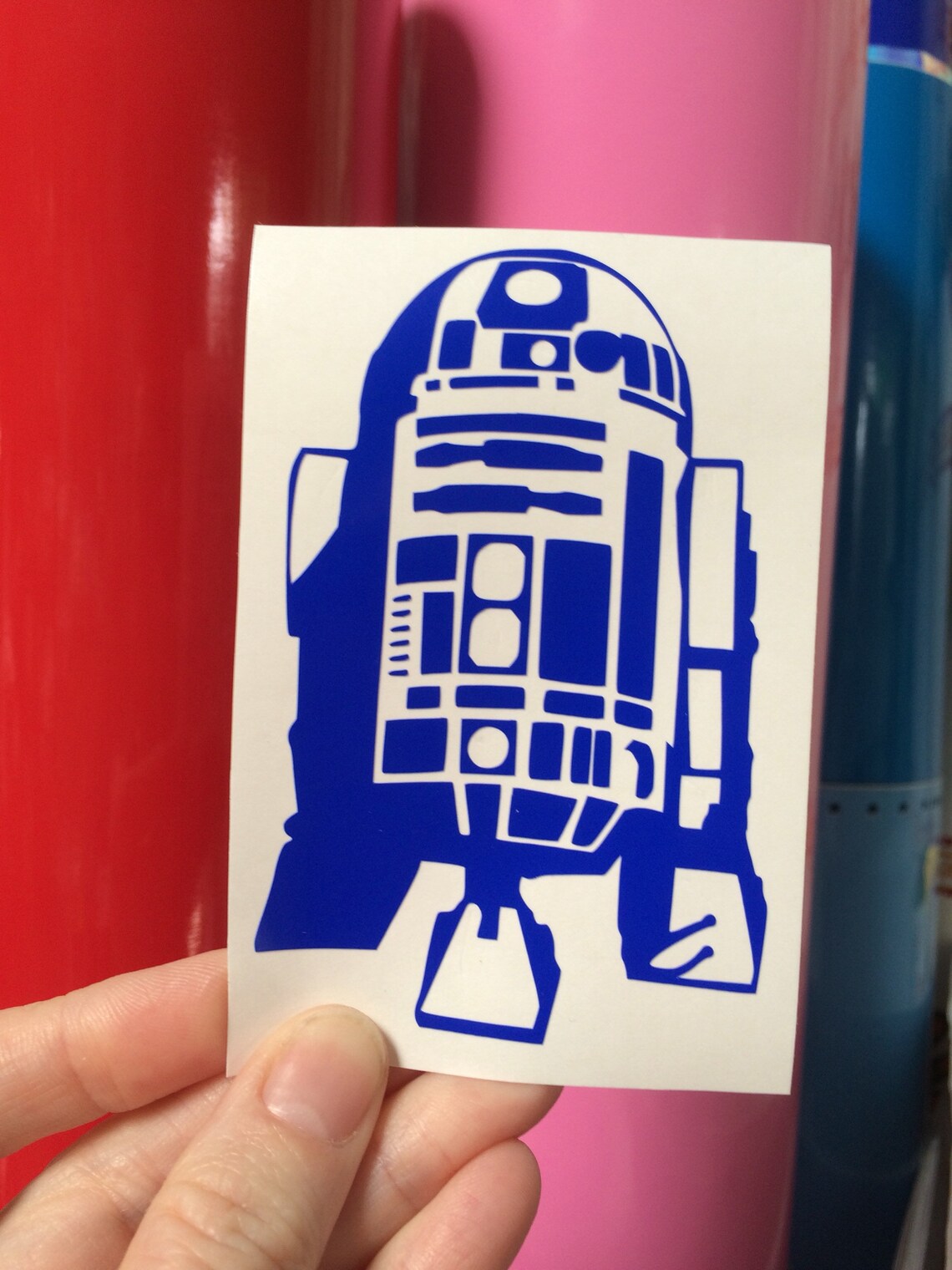 R2D2 Star Wars inspired vinyl sticker decal car window sticker Etsy
