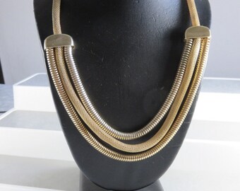 Jack Multi Strand Necklace in Charcoal Gray Crystal