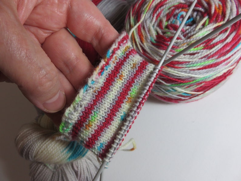 Hand Dyed Superwash Sock Fingering Yarn in Choice of Yarn image 4