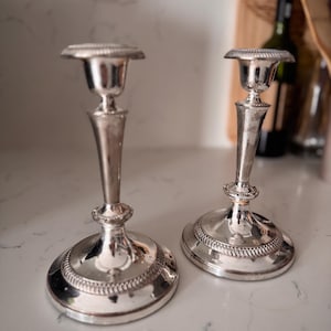 Roadedi Lot De 2 Bougeoirs Dorés Pour Bougie Conique – Lot De 2 Grands Bougeoirs En étal Pour