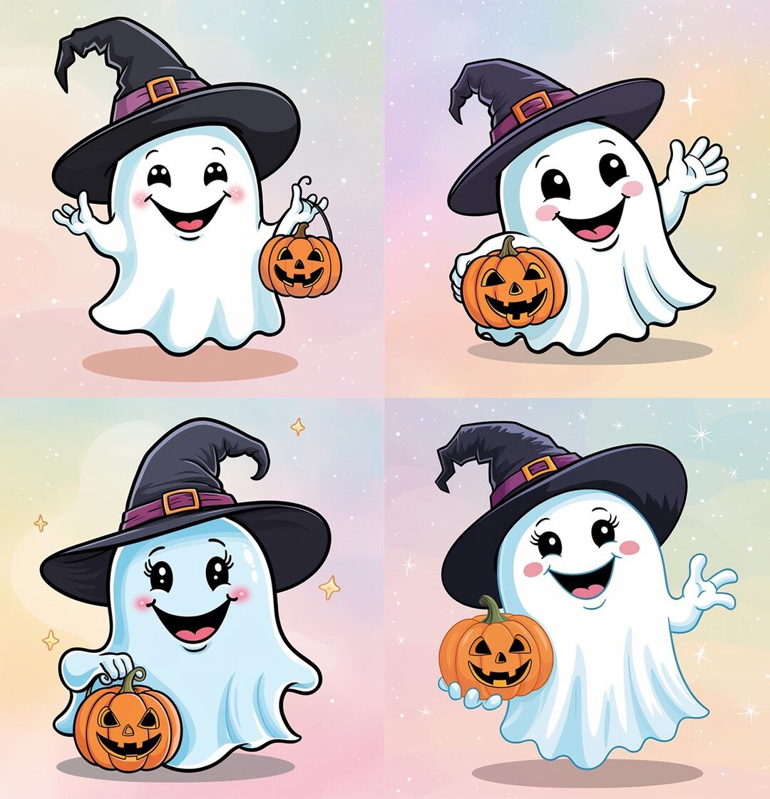 Halloween Hoodie Mit Geist & Schwarzer Katze - Herbst Pullover Mit Vintage Design