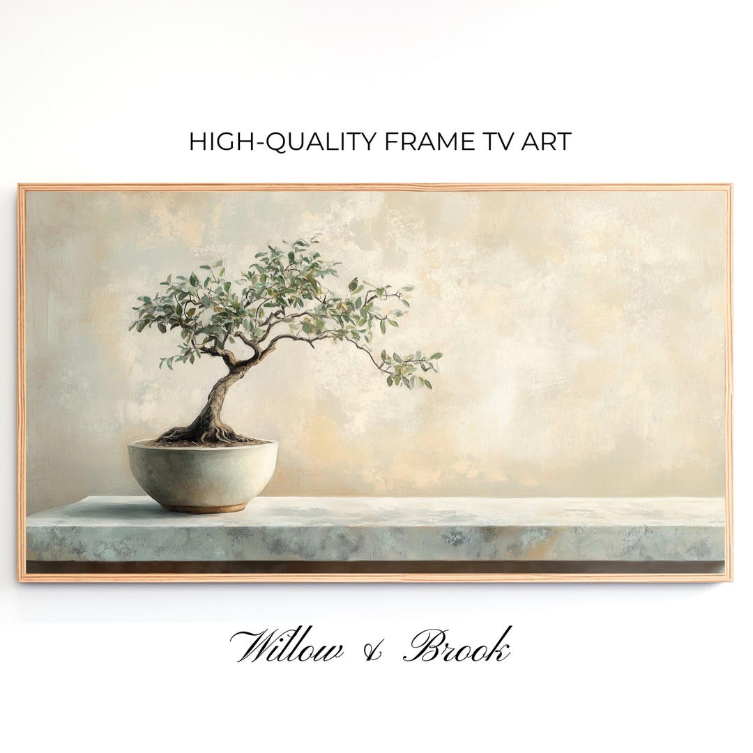 Samsung Frame TV Art: Bonsai Tree Neutral Minimalist Still Life Artwork for  Digital Download - Etsy