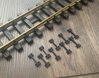 50x rail connectors for LGB Lehmann G gauge track clamps UV resistant