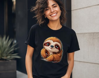 Lazy Sloth T-Shirt & Hoodie: Animal Lover Cotton Apparel