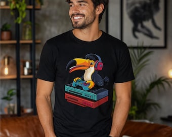 Gamer Toucan T-Shirt & Hoodie: Bird Lover Gift, Cotton S-2XL