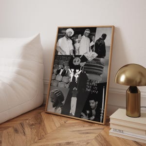 Estetyczny plakat Drake'a, okładka albumu rapowego, plakat hip-hopowy, okładka magazynu w stylu vintage, wydruk retro rapera dla wszystkich psów, jej strata, sztuka muzyczna skorpiona
