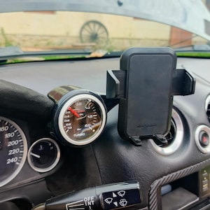 52mm Gauge pod and phone holder for Miata MX-5 NB 1998–2005