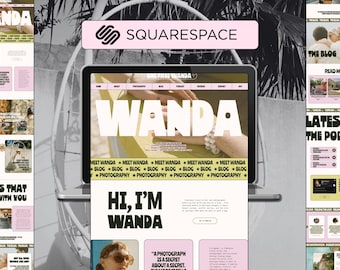 Website Template Squarespace - Squarespace Template, Squarespace Website for Travel Blogger & Photographer and modern business