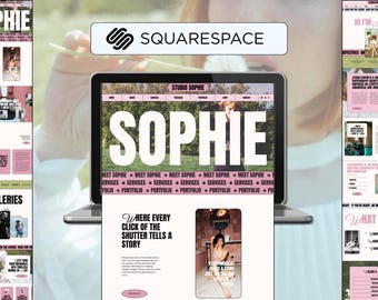 Squarespace alternative wedding Website Template for Photographers Selling Prints & booking Sessions