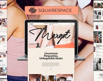 Squarespace Website Template designed for Photographers and Creative Entrepreneurs featuring Portfolio, e-commerce Store and Online Course