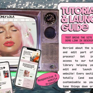 Bold, Pink Squarespace Website Template for Creative Agencies, Coaches, Marketing professionals afbeelding 4