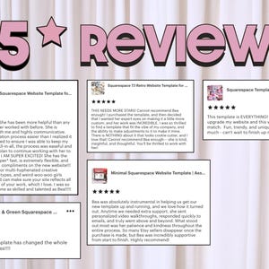Fun Pink & Green Squarespace Website Template designed for business coaches and female entrepreneurs image 9