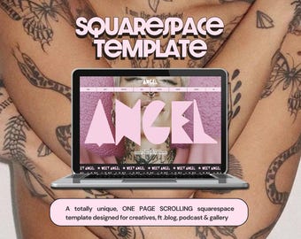 Website Template Squarespace - Squarespace Template, Squarespace Website for Creatives and Creators