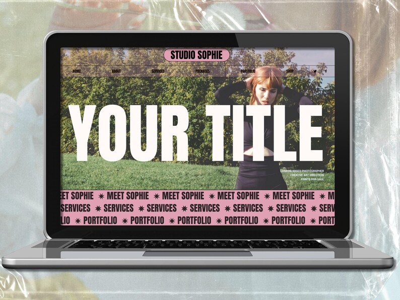 Squarespace alternative wedding Website Template for Photographers Selling Prints & booking Sessions image 3