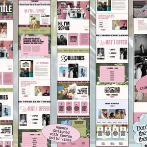 Squarespace alternative wedding Website Template for Photographers Selling Prints & booking Sessions image 5