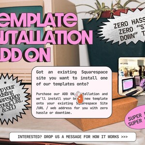 Fun Pink & Green Squarespace Website Template designed for business coaches and female entrepreneurs image 16