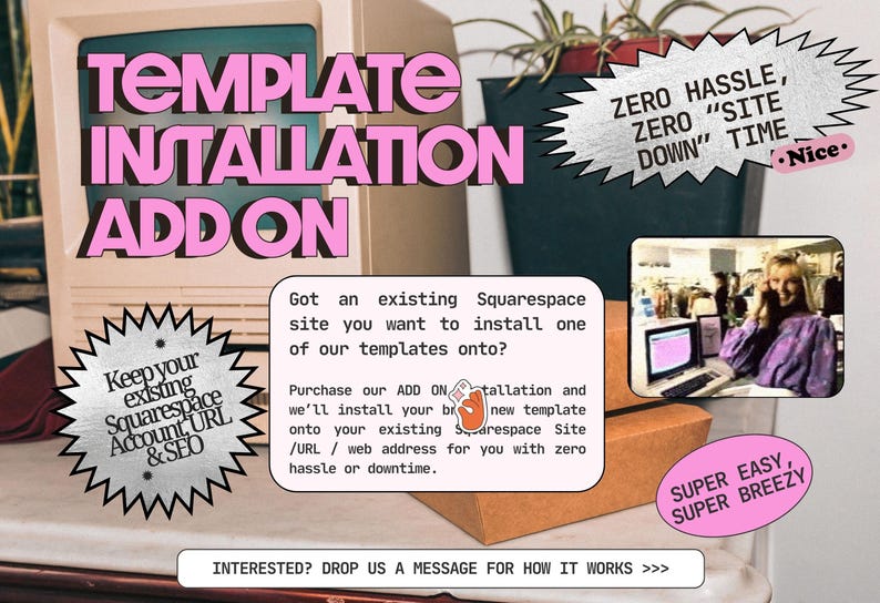 Fun Pink & Green Squarespace Website Template designed for business coaches and female entrepreneurs image 16