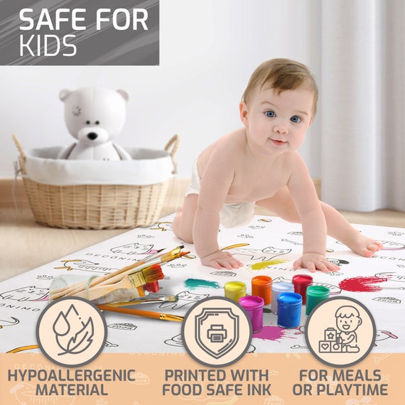 Extra Durable Waterproof Disposable Splat Mat for Under High Chair Food Catcher and Floor Cover Etsy UK