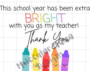 Teacher Appreciation Card - Printable