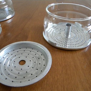 Vintage PYREX Coffee Percolator Glass Basket & Diffuser for 6 cup #7756 and 4 cup #7754, Replacement Part