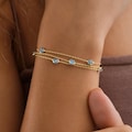 Evil Eye Bracelet, 14K Gold Plated Layered Bracelet, Chain Bracelet, Protection Bracelet, Turkish Jewelry, Birthday Gifts, Gift for Her