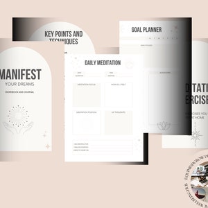 Manifestation Workbook, How to Manifest, Mindfulness Workbook Tools, Manifesting Tools, DFY Workbook, Affirmations Tools, Self Help Workbook Bild 4