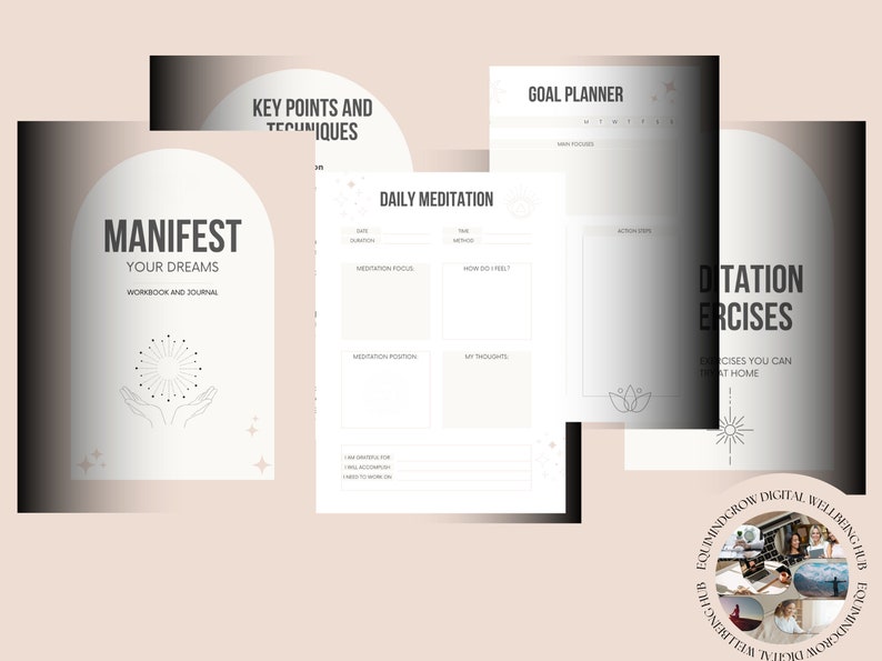 Manifestation Workbook, How to Manifest, Mindfulness Workbook Tools, Manifesting Tools, DFY Workbook, Affirmations Tools, Self Help Workbook Bild 4