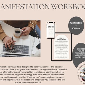 Manifestation Workbook, How to Manifest, Mindfulness Workbook Tools, Manifesting Tools, DFY Workbook, Affirmations Tools, Self Help Workbook Bild 2