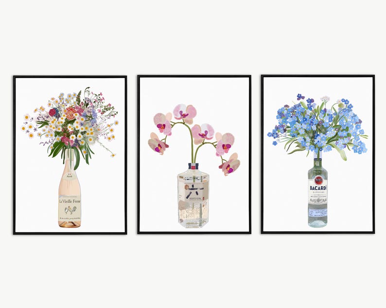 Any 3 A3 Prints Bundle Unframed, Scandi, Food, Breakfast, Colourful, Yorkshire Tea, Aperol, Wine, Alcohol, Bauhaus, Gin, Colourful, Cottage image 5