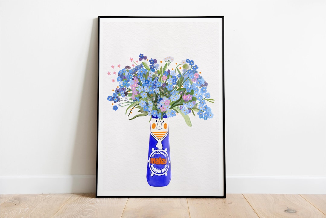 Mr Matey Bubble Bath Unframed Art Print: Retro 90s Nostalgia