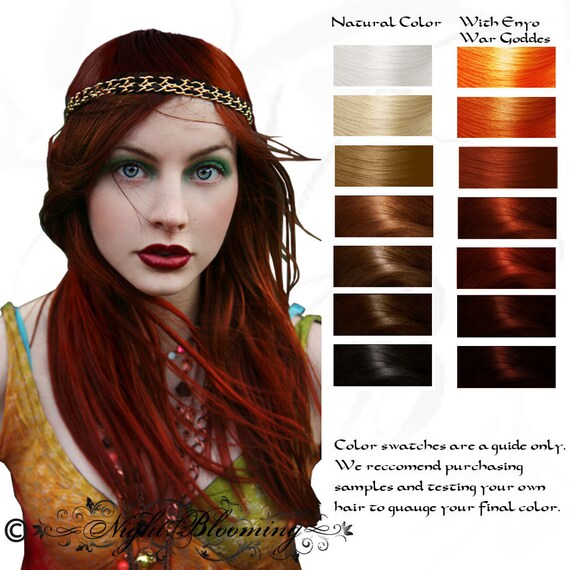 Enyo War Goddess Ruby Red Henna Hair Color Dye And Etsy