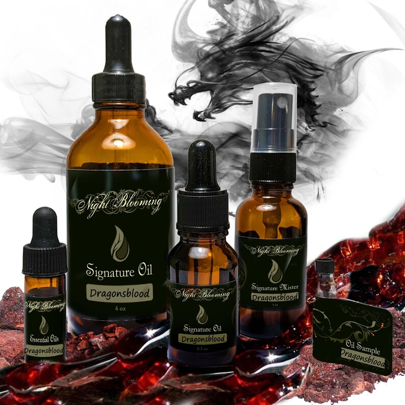 Dragon's Blood Organic Oil Dungeons & Dragons Beard Oil RPG Gift Witchcraft Altar Anointing Oil image 2