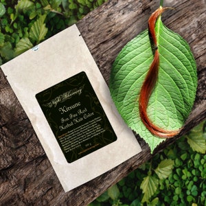 Kitsune Red Henna Hair Dye Natural Organic Color 100g Zero Waste Nightblooming Beauty image 2