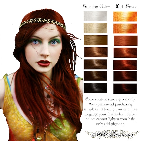 Enyo: Burgundy Red Henna Hair Dye & 100G - Etsy
