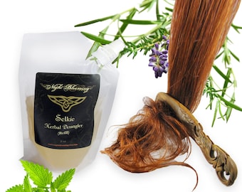 Selkie Natural Hair Detangler Spray Organic Leave In Conditioner 8 oz Refill