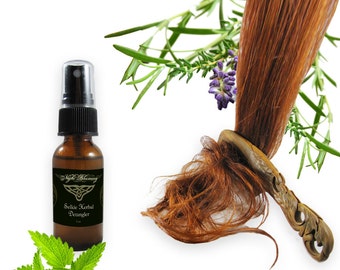 Selkie Natural Hair Detangler Spray Organic Leave In Conditioner & Hair Growth Serum and Hair Perfume 1 oz