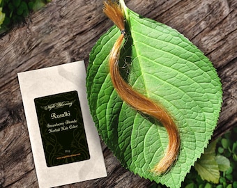 Strawberry Blonde Rusalki Natural Vegan Henna Hair Color Conditioner 10G Sample Powder Dye