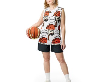 Maillot de basket recyclé all over