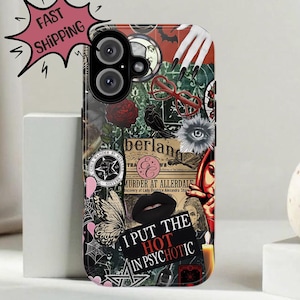 Gothic Aesthetic Collage Tough Phone Case, iPhone 8 X 11 12 13 14 15 16 Pro Max Mini, G Pixel 5 6 7 8 9 XL, S Galaxy S20 S21 S22 S23 S24 S25